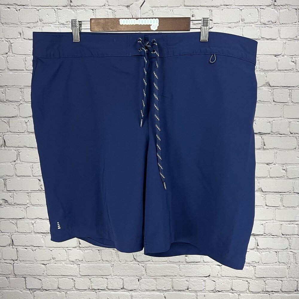 Lands’ End Navy Blue Bikini Bottom Liner Board Shorts Swim Shorts Women’s 18